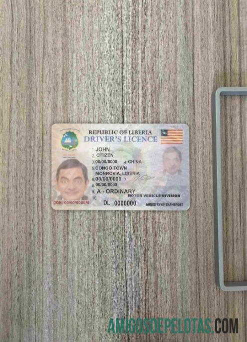 Libéria DL fotovisual frontal exemplo real